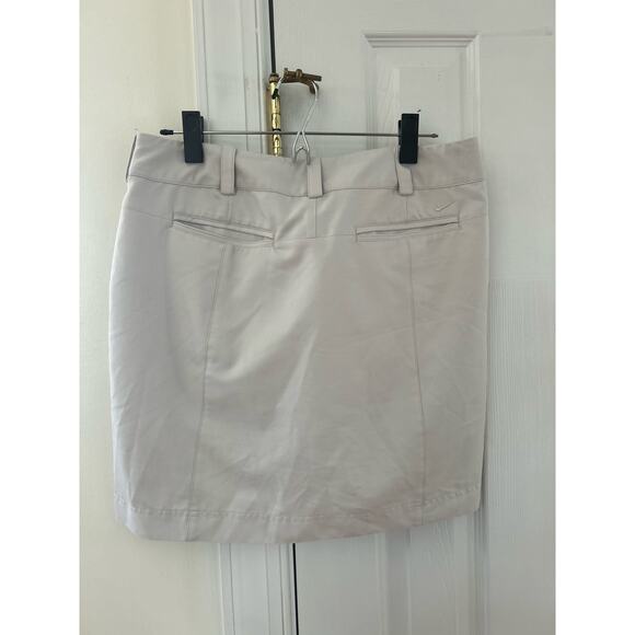 Nike Golf Tour Performance Dri-Fit Beige Tan Mini Skort - Picture 3 of 8